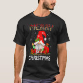 Frohe Weihnachts Gnome Familie Xmas Jungs Mädchen T-Shirt (Vorderseite)