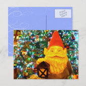 Frohe Weihnachts-Gnome Feiertagspostkarte (Vorne/Hinten)