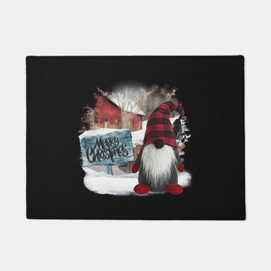 Frohe Weihnachts-Gnome Fußmatte (Vorderseite)