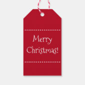 Frohe Weihnachts-Gnome Geschenkanhänger (Rückseite)