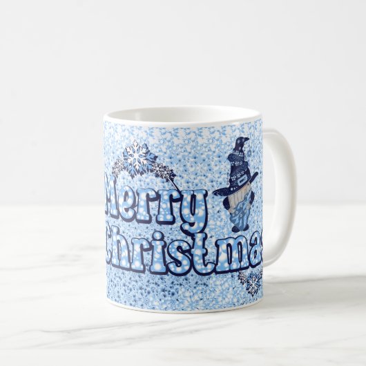 Frohe Weihnachts-Gnome Kaffeetasse (VorderseiteRechts)