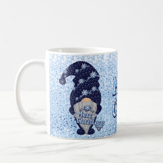 Frohe Weihnachts-Gnome Kaffeetasse (Links)