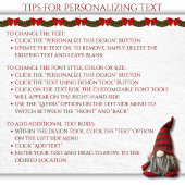 Frohe Weihnachts Gnome Medium Geschenktasche Mittlere Geschenktüte