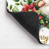 Frohe Weihnachts-Gnome Mousepad (Ecke)