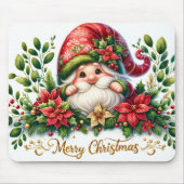 Frohe Weihnachts-Gnome Mousepad (Vorne)