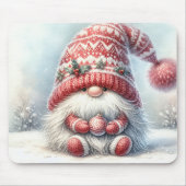 Frohe Weihnachts-Gnome Mousepad (Vorne)