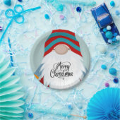 Frohe Weihnachts-Gnome Pappteller (Party)