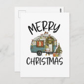 Frohe Weihnachts-Gnome Postkarte (Vorne/Hinten)