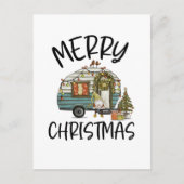 Frohe Weihnachts-Gnome Postkarte (Vorderseite)