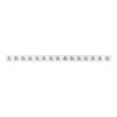 Frohe Weihnachts-Gnome Satinband (Vorderseite)