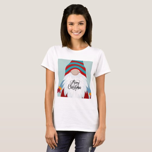 Frohe Weihnachts-Gnome T-Shirt (Vorne ganz)