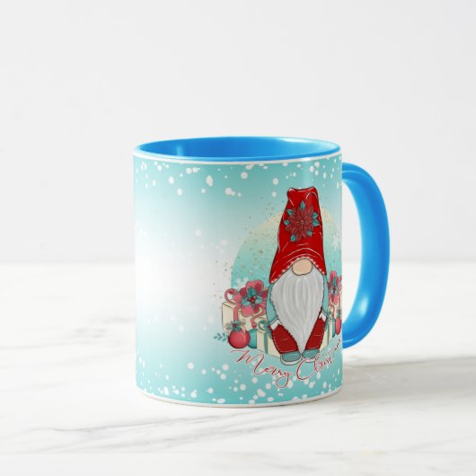 Frohe Weihnachts-Gnome-Tasse Tasse (VorderseiteRechts)