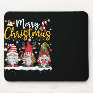 Frohe Weihnachts-Gnomes Lover Xmas Familie Männer Mousepad
