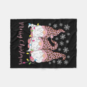 Frohe Weihnachts-Gnomes Xmas Familie Gnomes Lover Fleecedecke (Vorderseite (Horizontal))