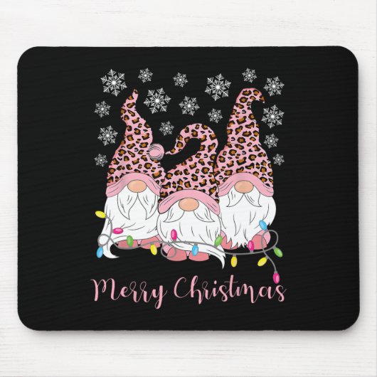 Frohe Weihnachts-Gnomes Xmas Familie Gnomes Lover Mousepad (Vorne)