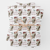 Frohe Weihnachts Gnomie Wrapping Paper Sheets Geschenkpapier Set (Beispiel)