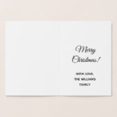 Frohe Weihnachts Gold Foil Candlelight Folienkarte (Innenseite)