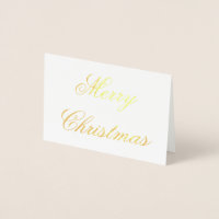 Frohe Weihnachts Gold Foil Simple Chic