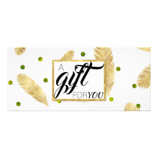 Frohe Weihnachts Gold Glitzer Fir Branche Geschenk Werbekarte