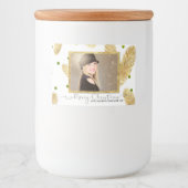 Frohe Weihnachts-Gold-Glitzer-Foto - Food Label Lebensmitteletikett (Vorderseite)