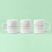Frohe Weihnachts-Gold-Kalligrafie-Script-Glitzer Kaffeetasse