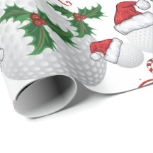 Frohe Weihnachts Golf Ball Santa