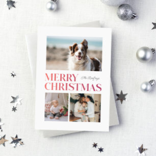 Frohe Weihnachts-Gradient Headline-Urlaubskarte Feiertagskarte