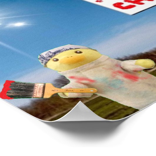 Frohe Weihnachts Graffiti Poster (Ecke)