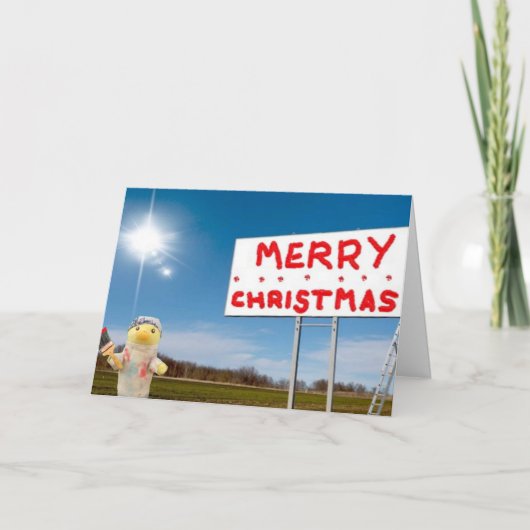 Frohe Weihnachts Graffiti Weihnachtskarte Ankündigung (Vorderseite)