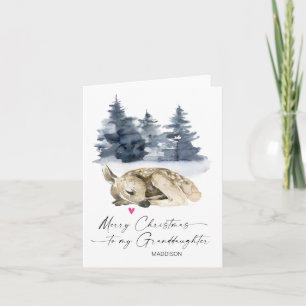 Frohe Weihnachts-Grandtochter von Großeltern Karte