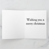 Frohe Weihnachts Grün Drehbuch Urlaub Karte (Innenseite)