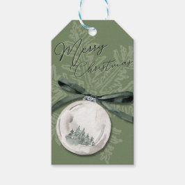 Frohe Weihnachts-Grün-Ornament, Weihnachtsgeschenk Geschenkanhänger