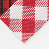 Frohe Weihnachts Grüne Leaf Parade Fleece Blanket (Ecke)