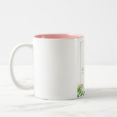 Frohe Weihnachts-Grüne Leaf-Tasse Zweifarbige Tasse (Links)