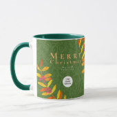 Frohe Weihnachts-Grüne Tasse (Links)
