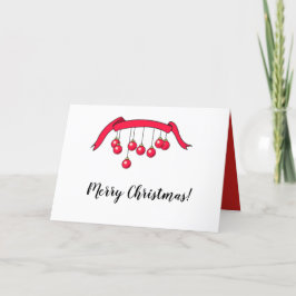 Frohe Weihnachts-Grußkarte. Feiertagskarte