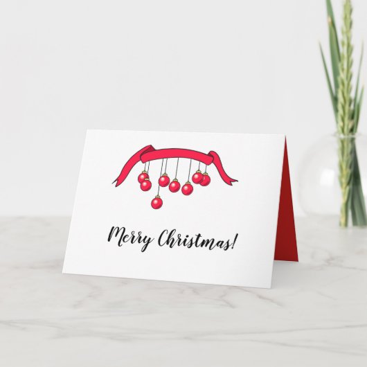 Frohe Weihnachts-Grußkarte. Feiertagskarte (Vorderseite)