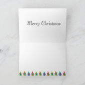 Frohe Weihnachts-Grußkarte. Feiertagskarte (Innenseite)