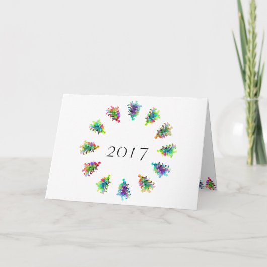 Frohe Weihnachts-Grußkarte. Feiertagskarte (Vorderseite)