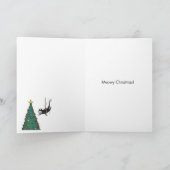 Frohe Weihnachts-Grußkarte - Katzenproof Tree Karte (Innenseite)