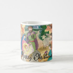 Frohe Weihnachts Grußkarte, Kleiner Jesus Christus Kaffeetasse