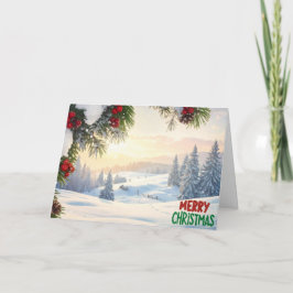 Frohe Weihnachts-Grußkarte Römer 6:23 (5x7) Dankeskarte