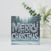 Frohe Weihnachts-Grußkarten Karte (Stehend Vorderseite)