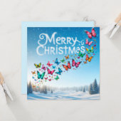 Frohe Weihnachts-Grußkarten Karte (Vorderseite/Rückseite Beispiel)