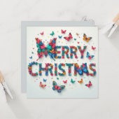 Frohe Weihnachts-Grußkarten Karte (Vorderseite/Rückseite Beispiel)