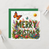 Frohe Weihnachts-Grußkarten Karte (Vorderseite/Rückseite Beispiel)