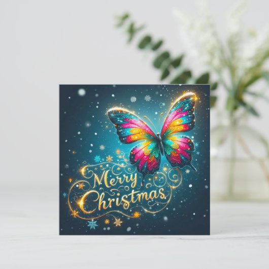 Frohe Weihnachts-Grußkarten Karte (Stehend Vorderseite)