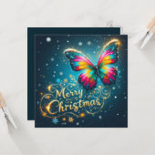 Frohe Weihnachts-Grußkarten Karte (Vorderseite/Rückseite Beispiel)