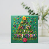 Frohe Weihnachts-Grußkarten Karte (Stehend Vorderseite)