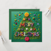 Frohe Weihnachts-Grußkarten Karte (Vorderseite/Rückseite Beispiel)